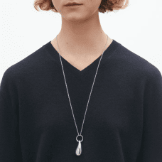 Georg Jensen Reflect halsband långt 80 cm silver