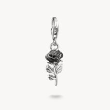 Thomas Sabo Charm-hängsmycke true romance ros emalj silver