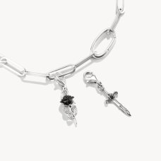 Thomas Sabo Charm-hängsmycke true romance ros emalj silver