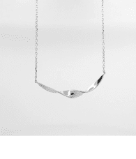 By Sofia Wistam Twirl halsband i silver
