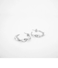 By Sofia Wistam Twirl örhänge silver small