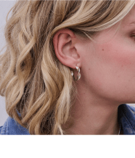 By Sofia Wistam Twirl örhänge silver small