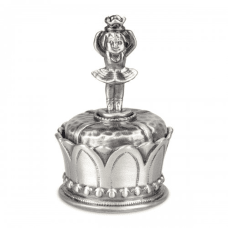 Dacapo Dosa prinsessa med krona på locket tennfinish