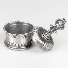 Dacapo Dosa prinsessa med krona på locket tennfinish