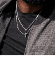 By Billgren Nobel silverhalsband kors