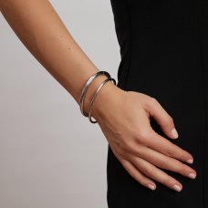 By Jolima Tube bangle stål