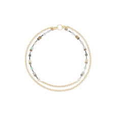 Coeur de Lion GeoCUBE Iconic Boho halsband guld-flerfärgat fg stål