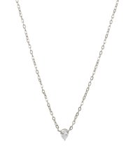 Astrid & Agnes Young Elsa halsband stål/vit kristall 36cm+6