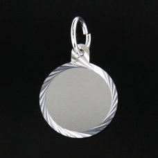 Guldteknik Rondell 13 mm facettslipad silver