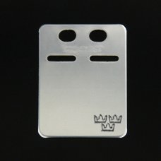 Guldteknik ID- Bricka 17x23 mm Silver