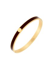 By Jolima Palermo bangle guldpläterat stål vinröd