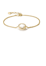 Thomas Sabo Armband med pärlemor och vit zirkonia Premiumlegering, 18k guldpläte