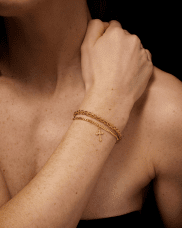 Maria Nilsdotter Tiny Devotion armband i förgyllt silver