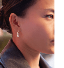 By Sofia Wistam Arrow örhängen silver