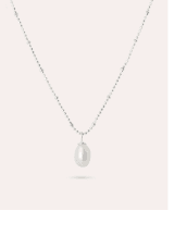 By Sofia Wistam Ocean Muse Big Pearl halsband silver