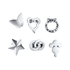 Efva Attling Symbols clips - 6 pack stål