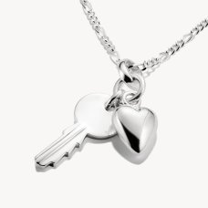 Thomas Sabo Charm hängsmycke nyckelring och hjärta connect i silver