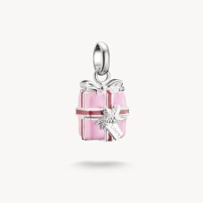 Thomas Sabo Charm-hängsmycke present rosa connect silver