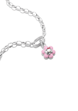 Thomas Sabo Hello Kitty Charm rosa blomma connect premiumlegering, finförsilvr