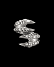 Maria Nilsdotter Claw Ring Double Silver 