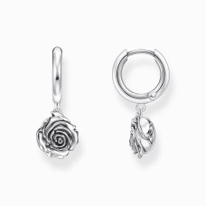 Thomas Sabo Creolörhängen Midnight Rose Silver