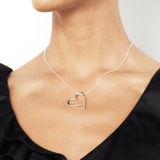 Efva Attling Crazy Heart halsband silver 45cm