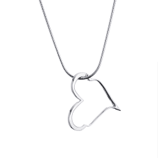 Efva Attling Crazy Heart halsband silver 45cm