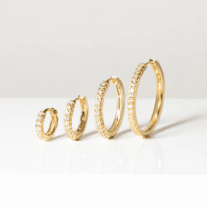 Sif Jakobs Ellera picollo örhängen guldpläterat silver och cubic zirconstenar