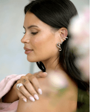 By Sofia Wistam Förälskad örhänge silver