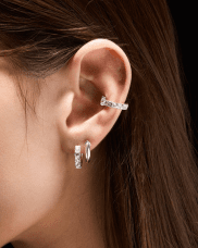 Maria Nilsdotter Eternity Hoop klar kvarts silver
