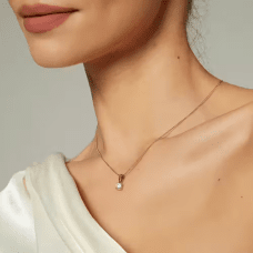 By Jolima Evita halsband crystal guldpläterat stål