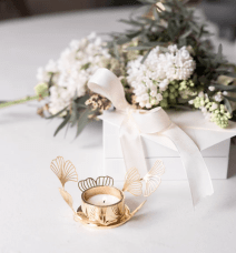 Skultuna BK FLWR ljusstake mässing 