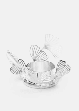 Skultuna BK FLWR ljusstake silverpläterad mässing