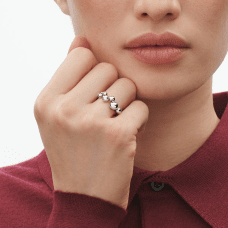 Georg Jensen MOONLIGHT GRAPES ring silver st.55