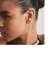 Thomas Sabo Together örhängen med vit zirkonia återvunnet sterling silver