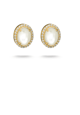 Thomas Sabo Örhänge pärlemor med vit zirkonia Premiumlegering, 18k guldplä