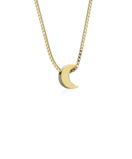 Blomdahl Moon Halsband i Förgyllt Stål
