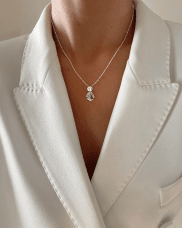 Drakenberg/Sjölin Hortensia small halsband silver
