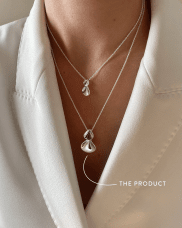 Drakenberg/Sjölin Hortensia halsband silver