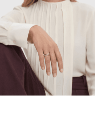 Sif Jakobs Infinito Due Ring Förgyllt silver stl.56