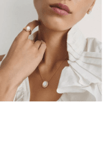 Thomas Sabo Halsband pärlemor med vit zirkonia Premiumlegering, 18k guldpläterad