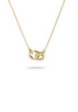 Thomas Sabo Together halsband med vit zirkonia Premiumlegering, 18k guldpläterad