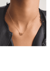 Thomas Sabo Together halsband med vit zirkonia Premiumlegering, 18k guldpläterad
