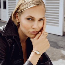 Sif Jakobs Borsa Klocka Guld