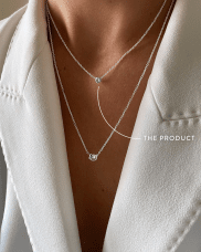 Drakenberg/Sjölin Le Knot small flat drop halsband silver