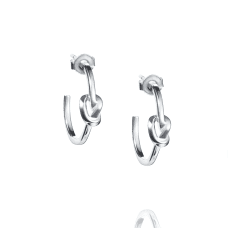 Efva Attling Love Knot creoler silver