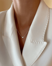 Drakenberg/Sjölin Loving Heart M Halsband Äkta Silver 