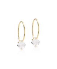 Blomdahl Bicone 6mm ring örhänge guldtitan 14mm crystal