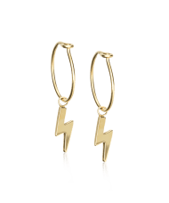 Blomdahl Pendant flash örhänge gold titan 11mm/14mm