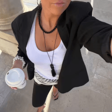 By Jolima Cecile halsband pärlhalsband svart